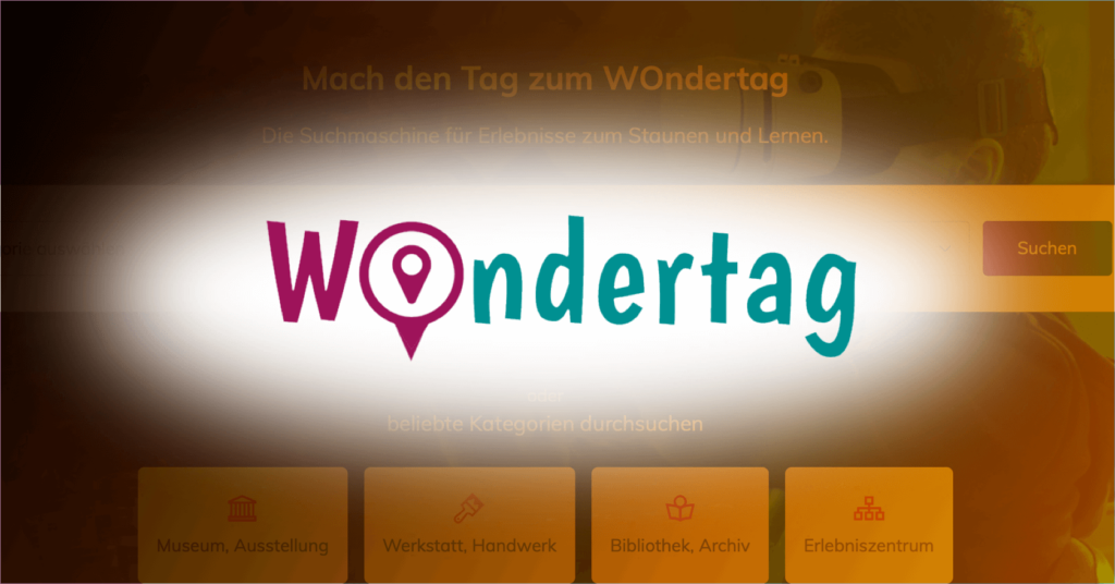 Logo zum Thema "WOndertag ist online!"